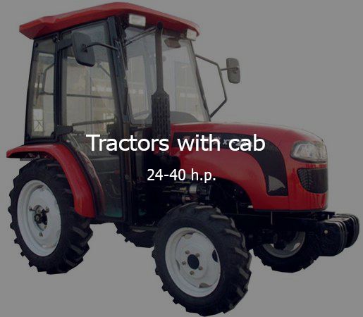 Tractors with cab